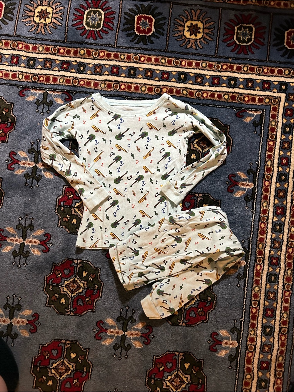 Leverets jazz pajamas mint green